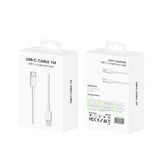 Câble de recharge rapide pour iPhone US6001M USB-C vers Lightning 100 cm blanc