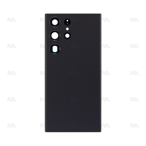 Vitre arrière pour Samsung Galaxy S23 Ultra S918B avec objectif Phantom Black OEM