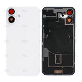 Vitre arrière avec NFC (Grand contour caméra) Compatible pour Apple iPhone 16 - Blanc