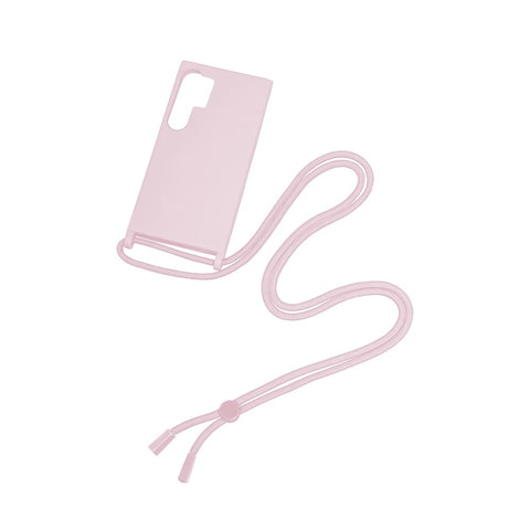 Câble de protection pour collier Rixus TPU pour Samsung Galaxy S24 Ultra rose