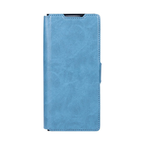 Étui portefeuille Rixus avec porte-stylo pour Samsung Galaxy Z Fold5 bleu Sierra