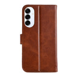Bibliothèque Rixus pour Samsung Galaxy S25 Edge marron