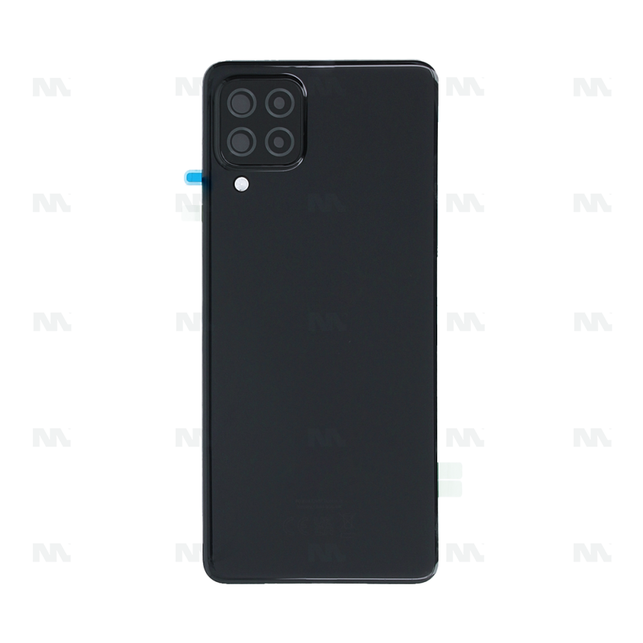 Vitre arrière pour Samsung Galaxy A22 A225 avec objectif - Noir - OEM