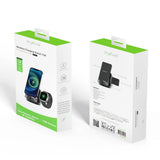 Support de charge rapide sans fil 3 en 1 Rixus RXWC57 Noir