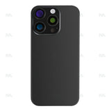 Vitre arrière avec NFC (Grand contour caméra) Compatible pour Apple iPhone 16 Pro Max - Titane Noir