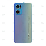 Vitre arrière pour Oppo Reno 7 5G avec objectif Startrails Blue OEM