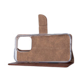 Rixus Bookcase pour Apple iPhone 16 Pro Max Marron