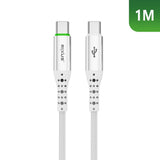 Câble USB-C vers USB-C à déconnexion automatique Rixus RXUC21C blanc