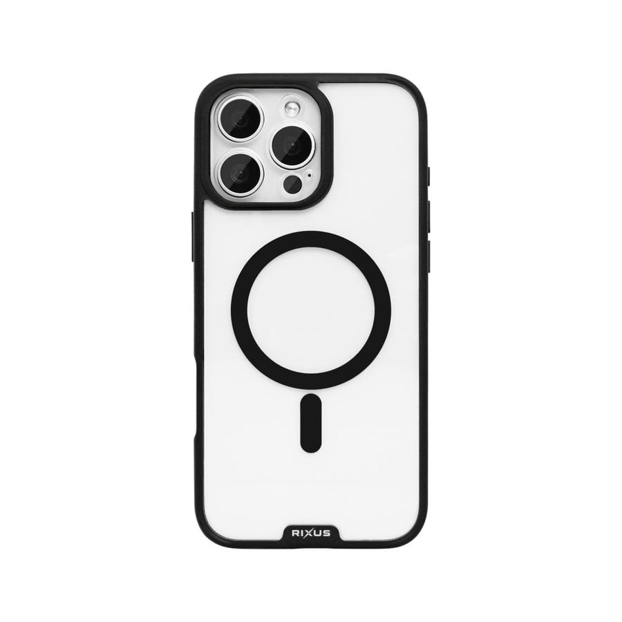 Coque Rixus Crystal Amber pour Apple iPhone 16 Pro Max - Noir