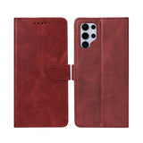 Bibliothèque Rixus pour Samsung Galaxy S25 Ultra Rouge foncé