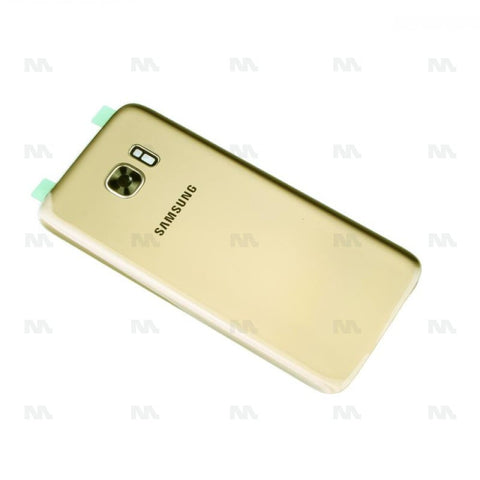 Vitre arrière pour Samsung Galaxy S7 Edge G935F avec lentille dorée OEM