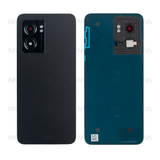 Vitre arrière pour Oppo A77 avec objectif - Noir nuit - OEM