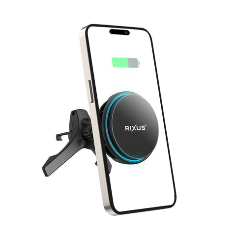 Chargeur de voiture Rixus RXWC21 MagSafe avec refroidissement par air, noir