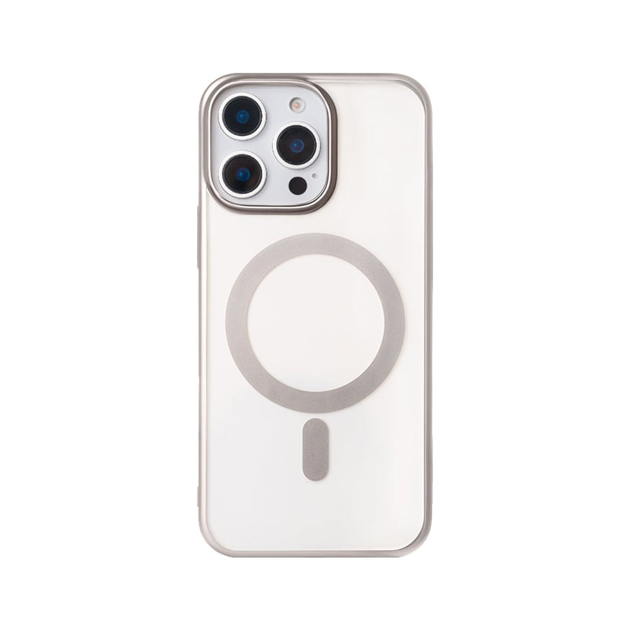 Étui Rixus Instinct Mag pour Apple iPhone 13 Pro Max Gris titane