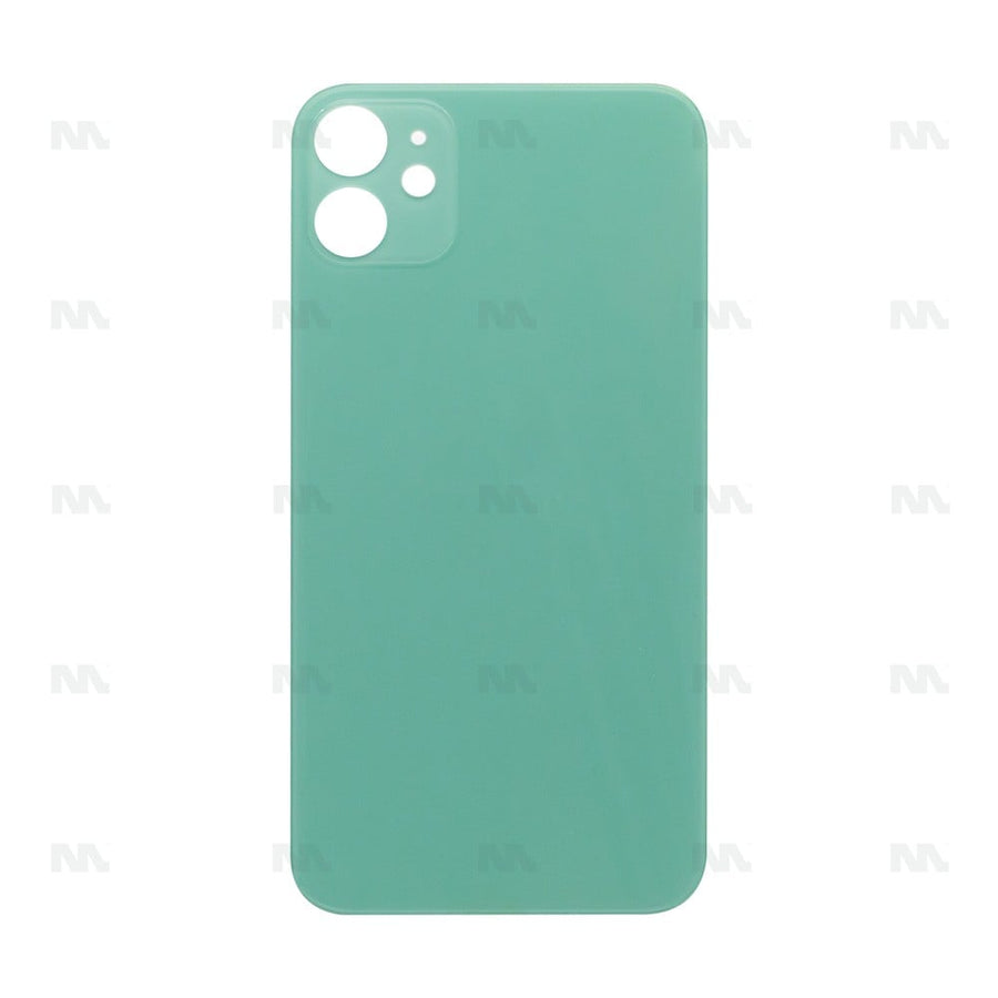 Vitre Arrière pour Apple iPhone 11, cadre de caméra agrandi, vert, compatible