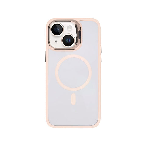 Étui Rixus Classic 03 avec MagSafe pour Apple iPhone 15 Plus rose clair