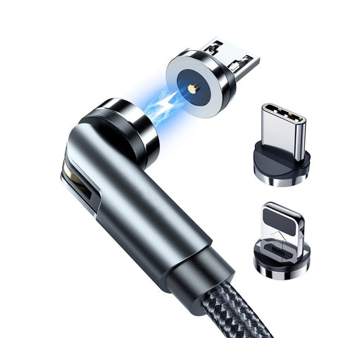 Câble magnétique Rixus RXU48 3 en 1 noir