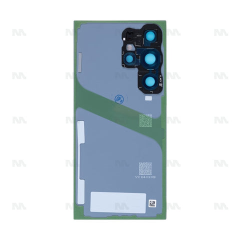 Vitre arrière pour Samsung Galaxy S24 Ultra S928B avec objectif, jaune titane, OEM
