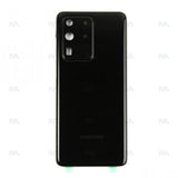 Vitre arrière pour Samsung Galaxy S20 Ultra 4G G988F avec objectif Cosmic Black Original