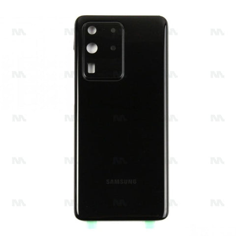 Vitre arrière pour Samsung Galaxy S20 Ultra 4G G988F avec objectif Cosmic Black Original