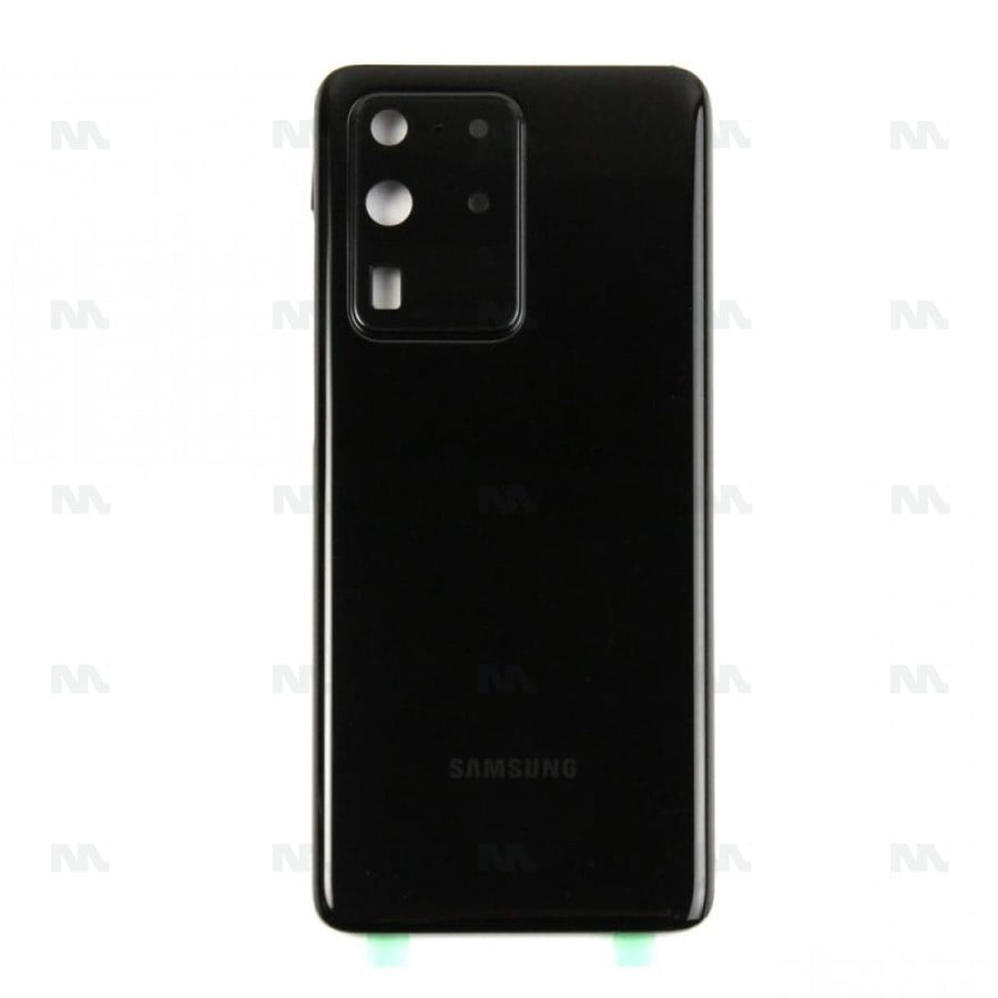Vitre arrière pour Samsung Galaxy S20 Ultra 4G G988F avec objectif Cosmic Black Original
