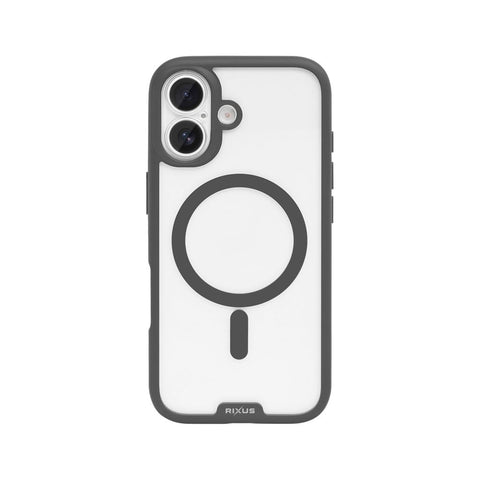 Coque Rixus Crystal Amber pour Apple iPhone 16 - Gris
