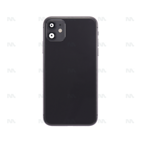Boîtier pour Apple iPhone 11 avec petites pièces, noir, OEM