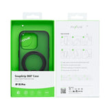 Coque Rixus SnapGrip 360 avec Anneau Support pour Apple iPhone 15 Pro - Noir