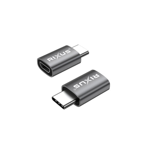 Adaptateur USB-C vers Micro OTG Rixus RXOTG04 gris sidéral (lot de 2)