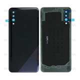 Vitre arrière pour Samsung Galaxy A30s A307F avec prisme pour objectif, noir, OEM