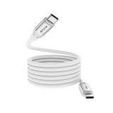 Câble de recharge magnétique Rixus RXUC59C USB-C vers USB-C 1 m 60 W blanc