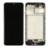 Chassis + Ecran Officiel Service Pack + Vitre pour Samsung Galaxy M31 M315F - Noir