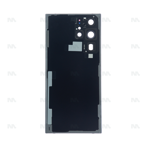 Vitre arrière pour Samsung Galaxy S22 Ultra S908B avec objectif graphite OEM