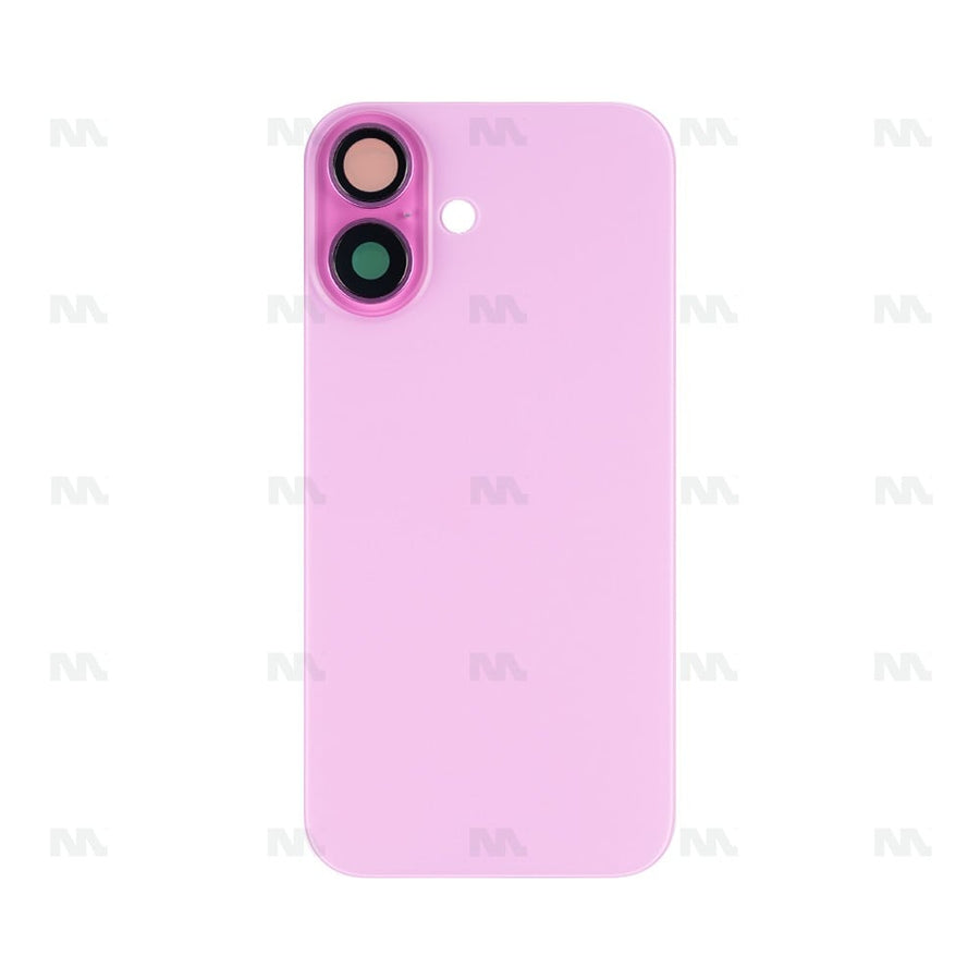 Vitre Arrière sans NFC pour Apple iPhone 16, bloc complet d'appareil photo agrandi rose Compatible