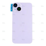 Vitre Arrière avec NFC, cadre d'appareil photo agrandi Violet Compatible pour Apple iPhone 14