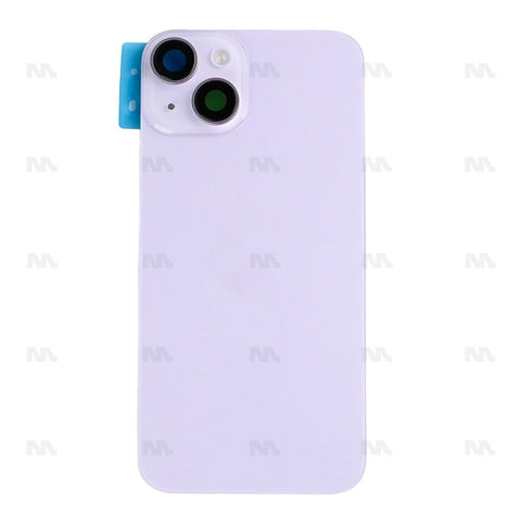 Vitre Arrière avec NFC, cadre d'appareil photo agrandi Violet Compatible pour Apple iPhone 14