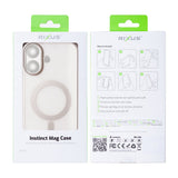 Étui Rixus Instinct Mag pour Apple iPhone 16 Plus gris titane