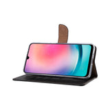 Rixus Bookcase pour Samsung Galaxy A26, A17 Noir