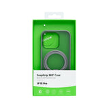 Coque Rixus SnapGrip 360 avec Anneau Support pour Apple iPhone 15 Pro - Gris
