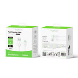 Câble de recharge Rixus RXUC13AL USB-A vers Lightning 30 cm blanc