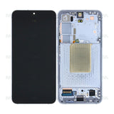 Chassis + Ecran LCD + Vitre pour Samsung Galaxy S24 (SM-S921B) Sapphire Blue Pre - Assembled