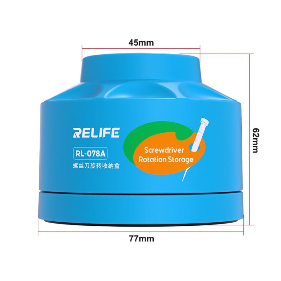 Boîte de rangement pour tournevis multifonctionnel rotatif Relife RL-078A