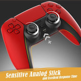 Manette de jeu sans fil Bluetooth pour PlayStation 4 T28 Noir/Rouge