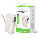 Batterie Externe 10000mAh 35W Rixus RXPB77C Compatible MagSafe - Beige