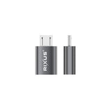 Adaptateur OTG Micro vers USB-C Rixus RXOTG05 gris sidéral (lot de 2)