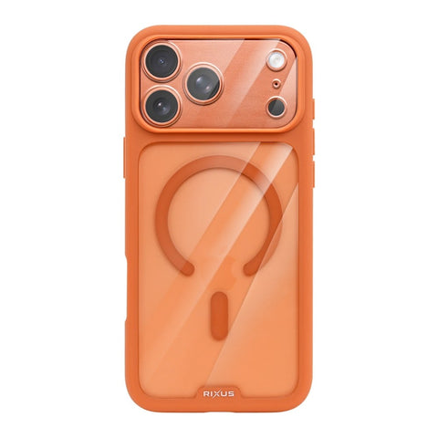 Coque Cristal Ambre Rixus Pour Apple iPhone 17 Pro, 18 Pro Orange