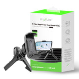 Support pour téléphone portable Rixus RXHW23 pour grille d'aération de voiture Mercedes Noir