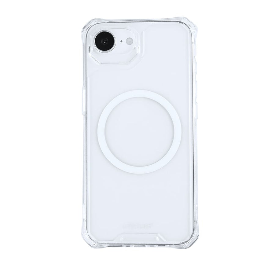 Étui antichoc Rixus Armor-X avec MagSafe pour Apple iPhone 16e transparent
