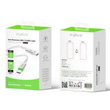 Câble USB-C vers USB-C à déconnexion automatique Rixus RXUC21C blanc