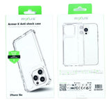 Étui antichoc Rixus Armor-X avec MagSafe pour Apple iPhone 16e transparent